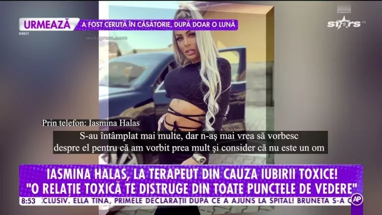 Iasmina Halas, la terapeut din cauza iubirii toxice