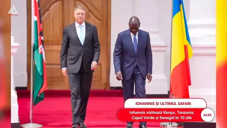 Iohannis se afla intr-un turneu prezidential de 10 zile in Africa