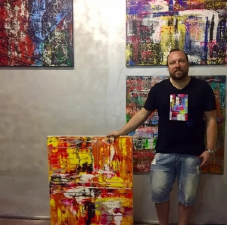 Marcel Thiele, singurul pictor german care isi expune lucrarile la Art Safari