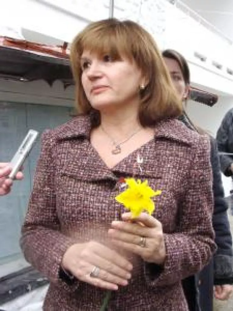 Maria Basescu,  in vizita in Gorj