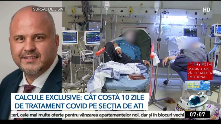 Propunere PNL: nevaccinatii sa isi plateasca singuri spitalizarea COVID. Cat costa 10 zile de tratament.