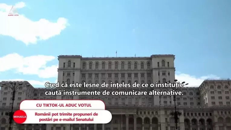 Senatul Romaniei isi deschide cont pe TikTok